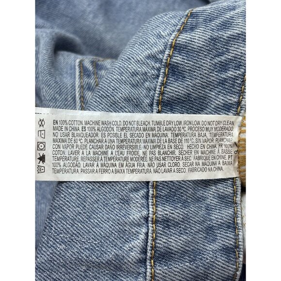 Forever 21 Womens Denim Button-Fly High-Waisted Shorts Size 31 - Picture 5 of 8